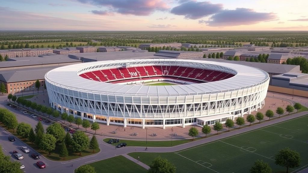 汽车城足球新地标：底特律城FC公布专业球场效果图