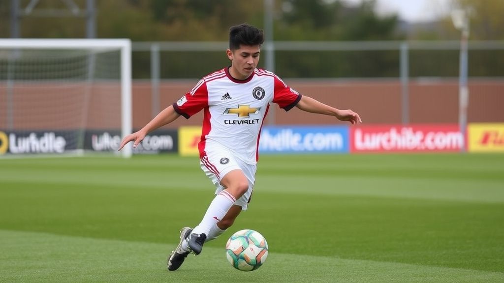 15岁天才JJ·加布里埃尔首训曼联一线队！'小梅西'能否复制枪手神童之路？